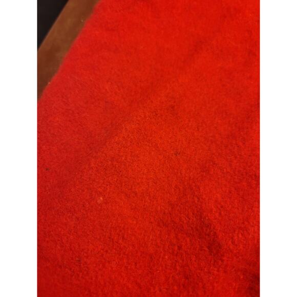 VINTAGE TAKE TWO Red Wool Ugly Christmas Button Front Jacket Women's Size Large - Picture 8 of 11